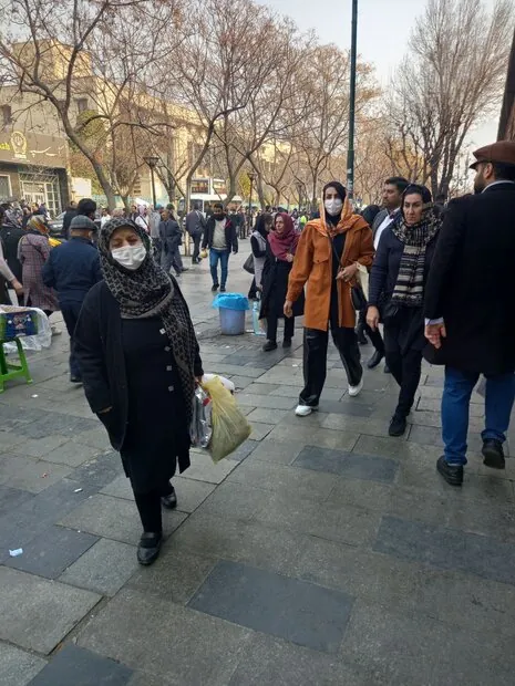 تجمع محدود در بازار آهنگران تهران